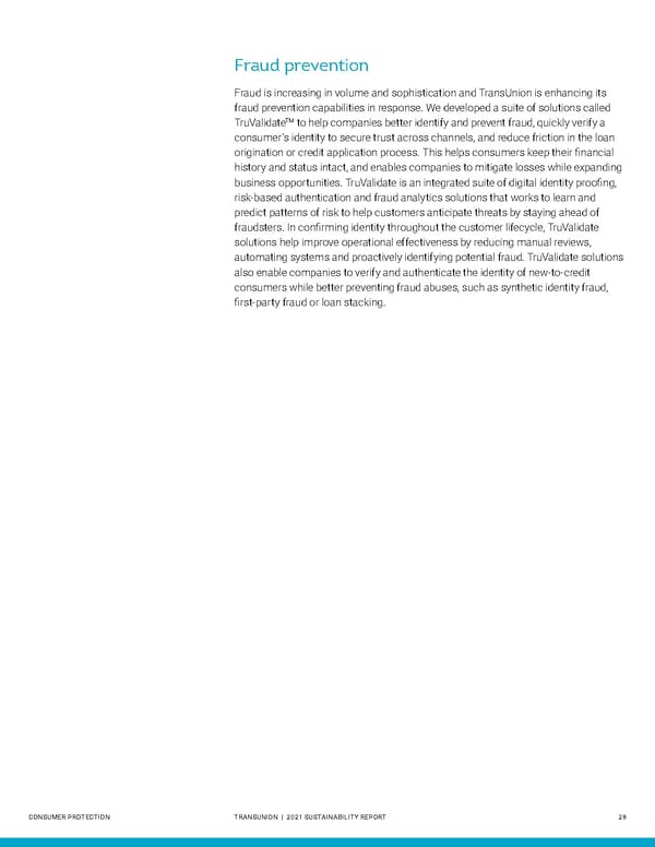 Sustainability Report | TransUnion Flipbook - Page 28