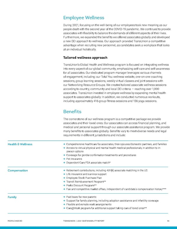 Sustainability Report | TransUnion Flipbook - Page 36
